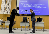 第47回日本臨床バイオメカニクス学会 in Niigataでの表彰式