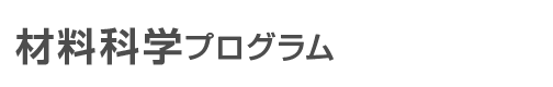 化学材料分野 材料科学プログラム