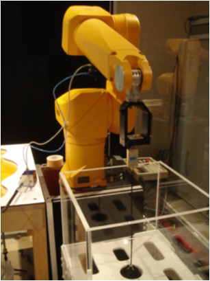 probe calibration using robot arm