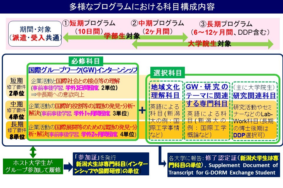 G-DORMのプログラム