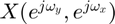 $ X(e^{j\omega_y},e^{j\omega_x}) $